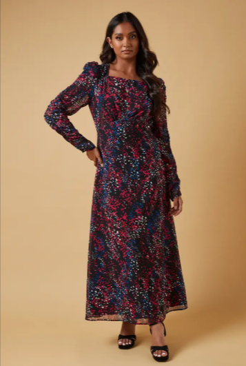 A Blue sequin A line Dorothy Perkins dress