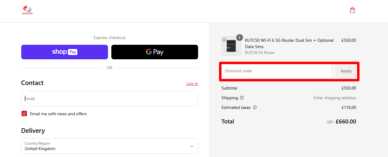 Paste your code and click on apply to redeem it
