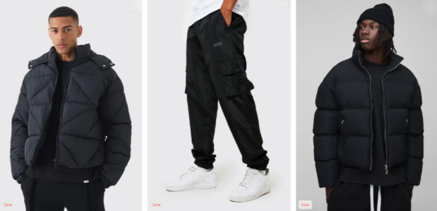 Men wearing boohooMAN's products