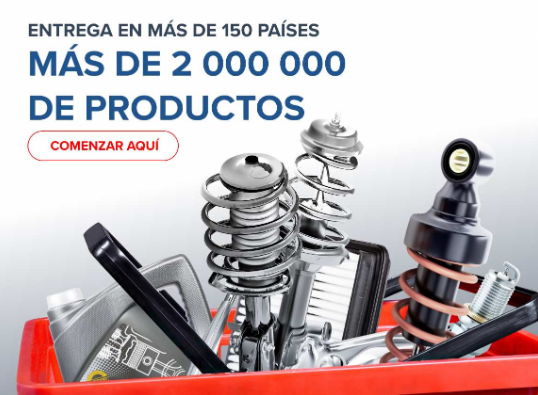 imagen de recambios para coches en oferta de autoteiledirekt sobre fondo gris