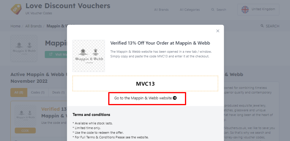 Mappin & Webb Checkout