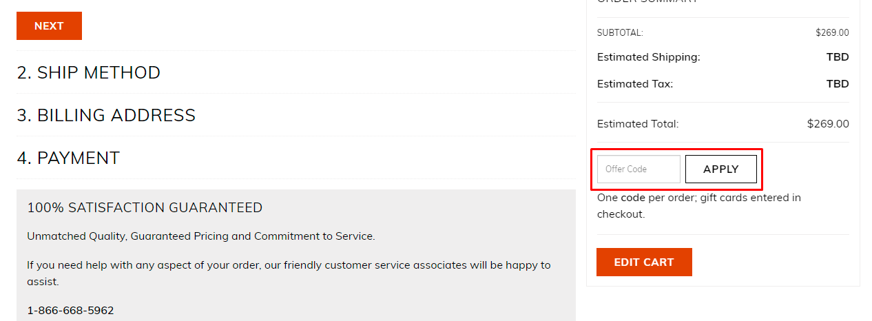 How do I use my Grandin Road offer code?