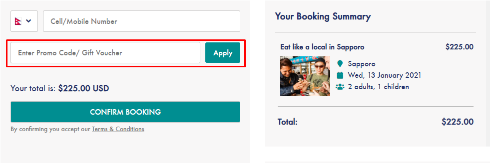 How do I use my City Unscripted promo code?