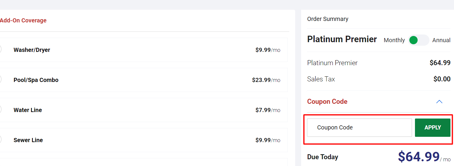 How do I use my ARW Home coupon code?