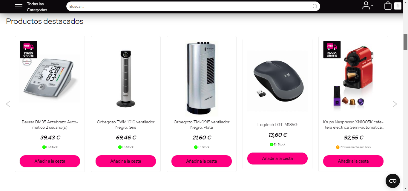 imagen de ofertas en electrodomésticos en la página web en campañas y ofertas de Kyoto Electrodomesticos