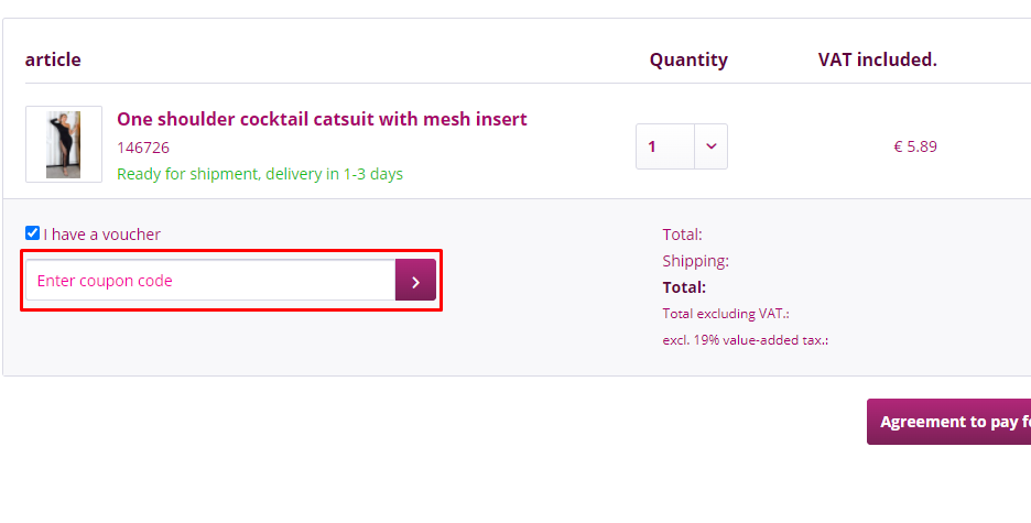 How do I use my AGFashion coupon code?