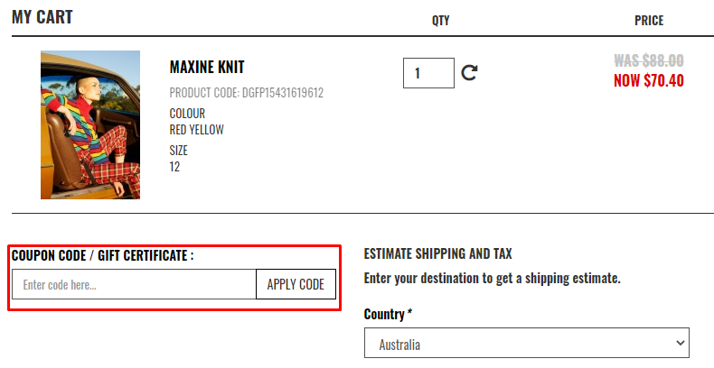 How do I use my Dangerfield coupon code?