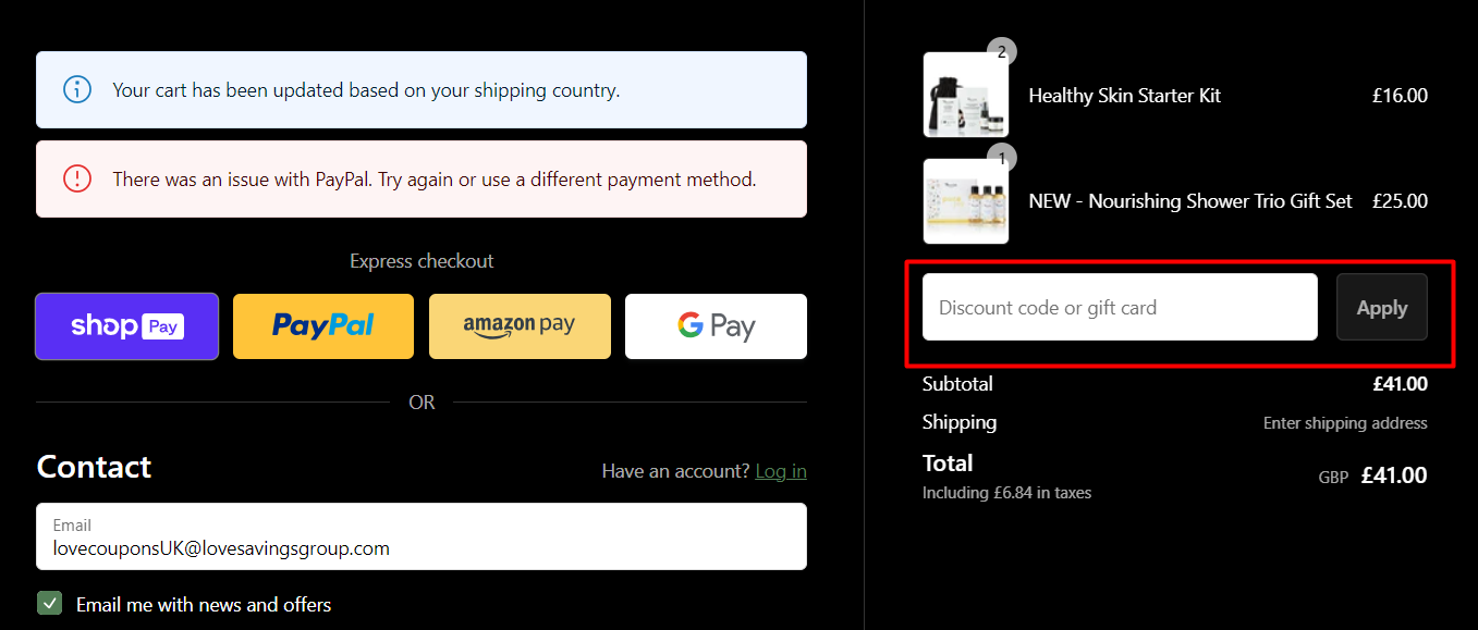 How do I use my Nourish London discount code?