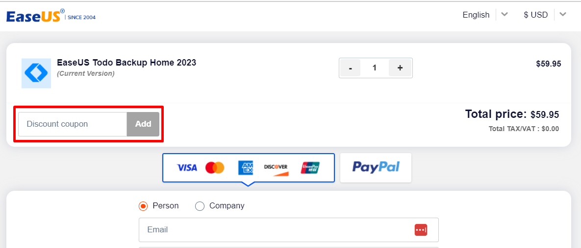 How do I use my EaseUS discount code?