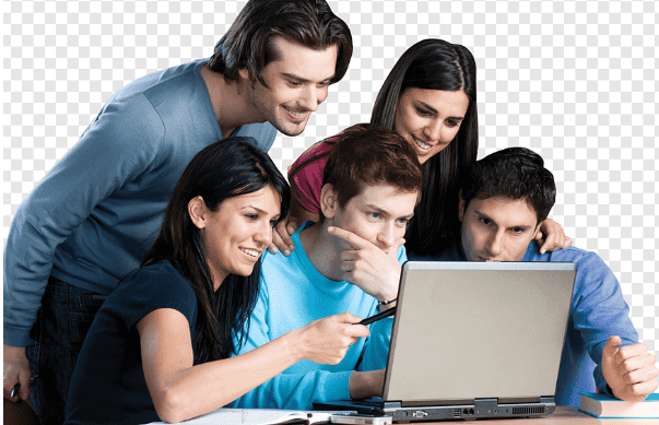 A group of students is looking for a promo code