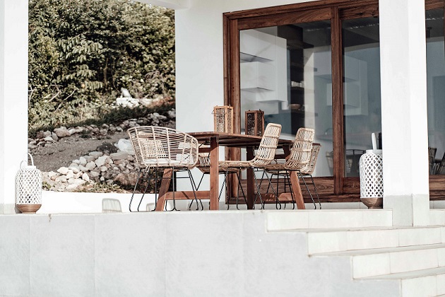 image showing beautiful outdoor furniture similar to what vidaXL offers.