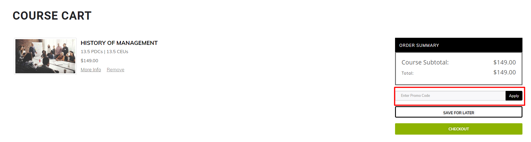 How do I use my VTR Learning promo code?
