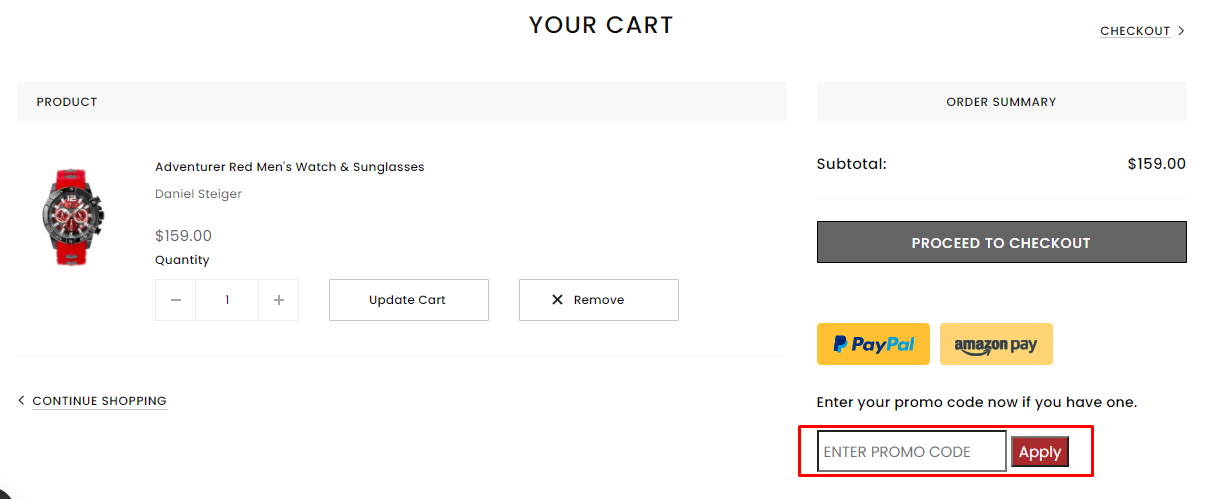 How do I use my Time Pieces discount code?