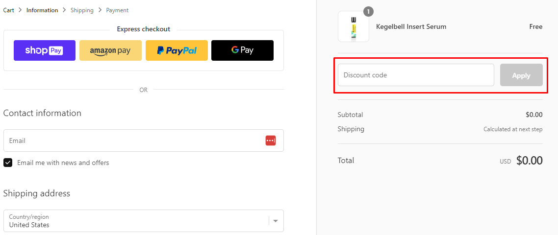 How do I use my Kegelbell discount code?