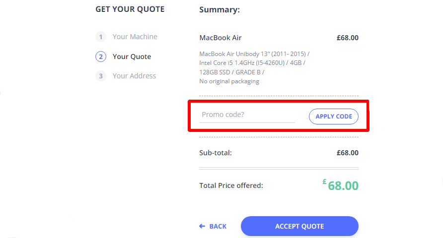 Macback Checkout