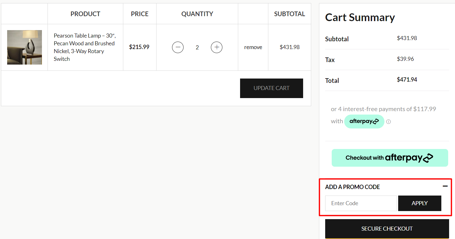 How do I use my NOVA of California promo code?