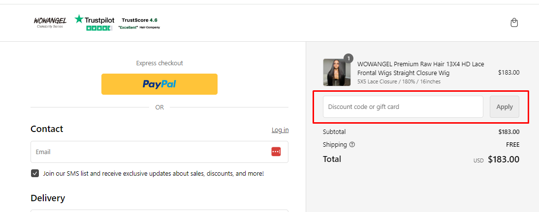 How do I use my WOWANGEL discount Code?