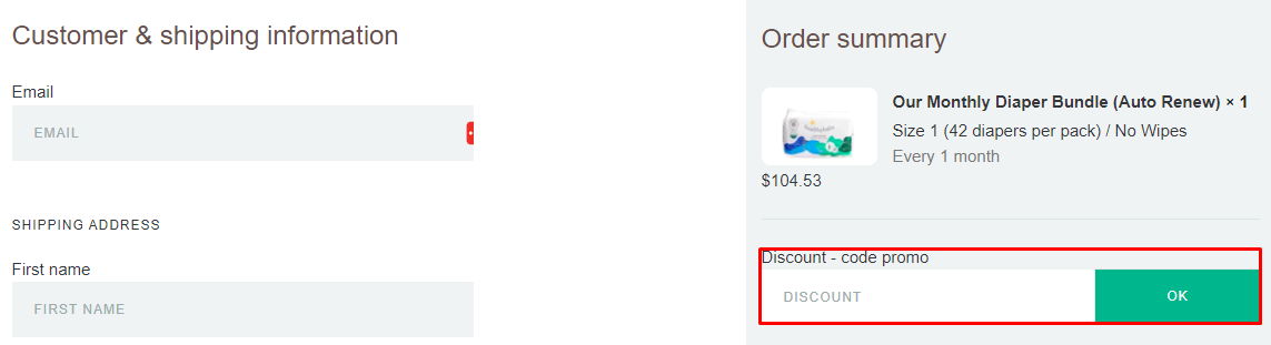 How do I use my Healthybaby discount code?