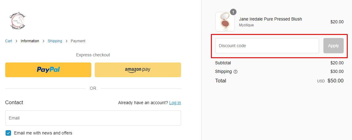How do I use my Healthy Glow Skin Store discount code?