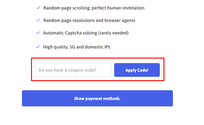 How do I use my Top Of The Results coupon code?