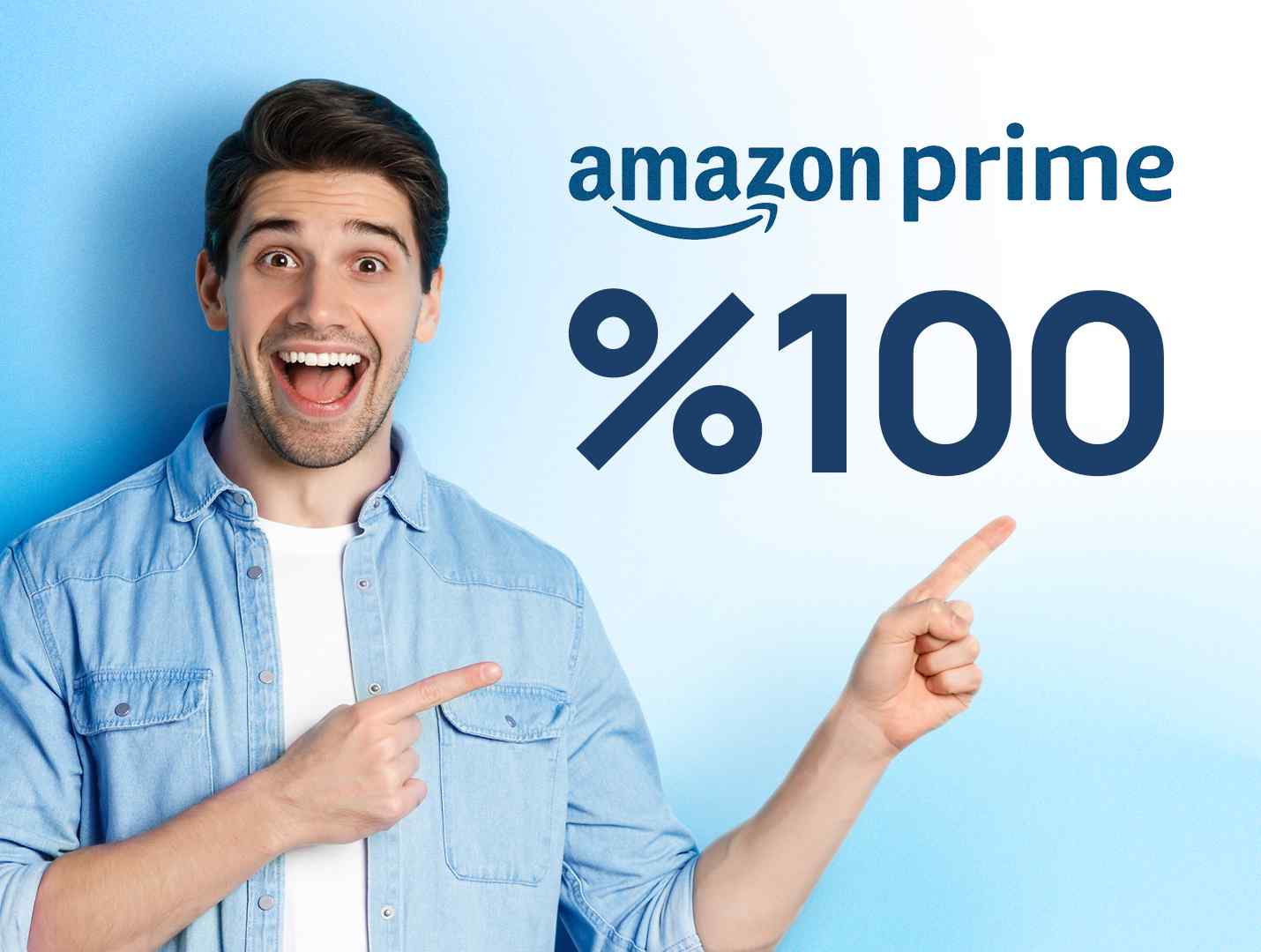 Genç bir müşteri Amazon Prime Üyelik işlemlerini gösteriyor