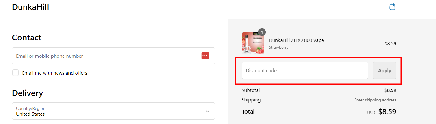 How do I use my DunkaHill coupon code?