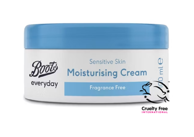Basic skincare routine: A tub of the Boots Everyday Sensitive Skin Moisturising Cream