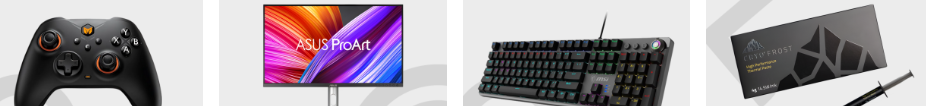 CCL Computers products such as a monitor, keyboard, and gamining consule