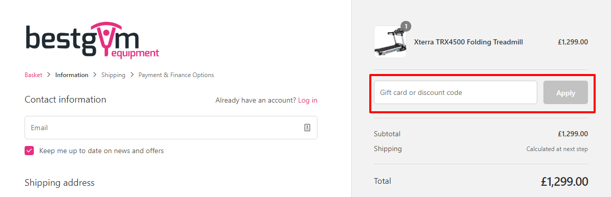 Checkout BestGymEquipment