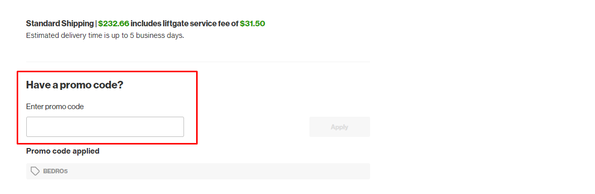 How do I use my Bedrosians Tile and Stone promo code?