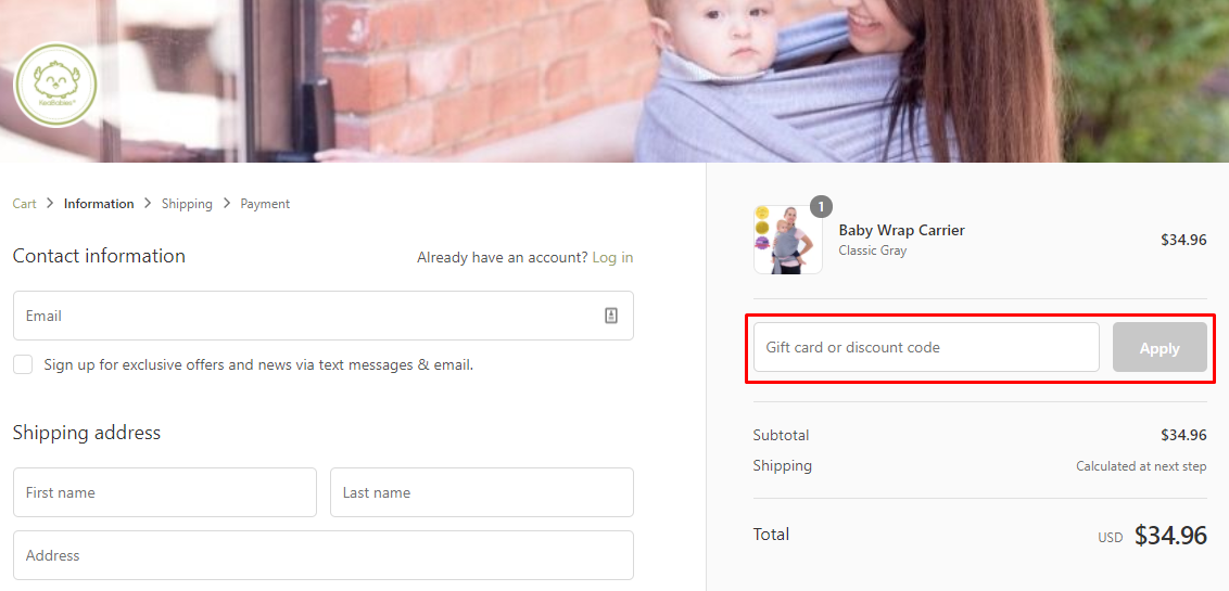 How do I use my KeaBabies discount code?