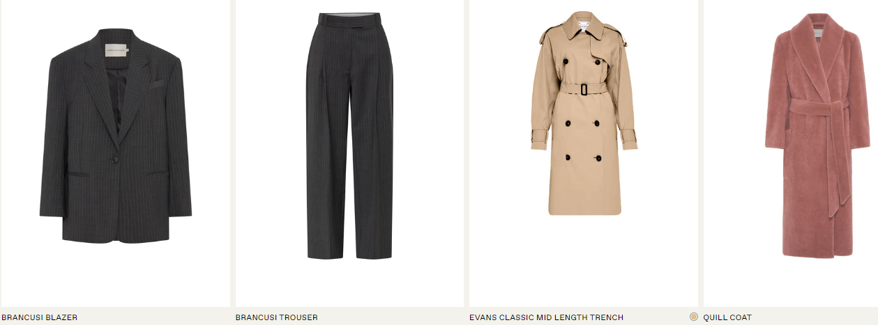 CAMILLA AND MARC’s clothing displayed on a white background