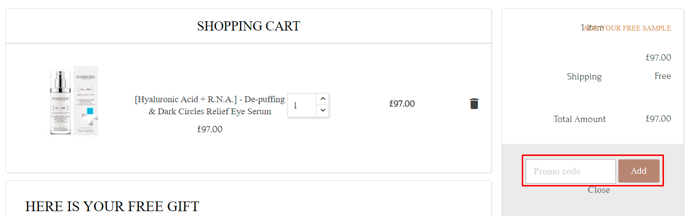 How do I use my Symbiosis London promo code?