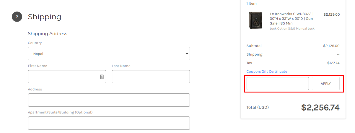 How do I use my Rhino Metals discount code?