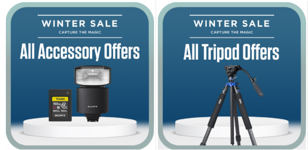 Clifton Cameras seasonal sales on white background