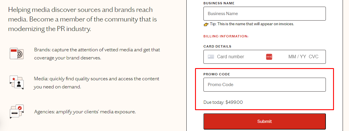 How do I use my Press Hook Promo code?