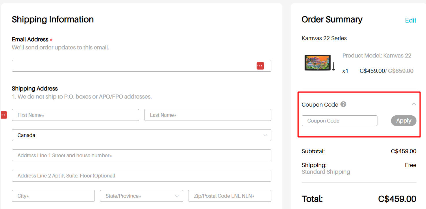 How do I use my Huion coupon code?