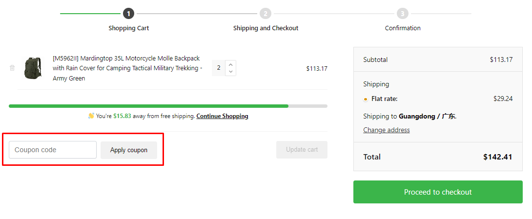 How do I use my Mardingtop coupon code?