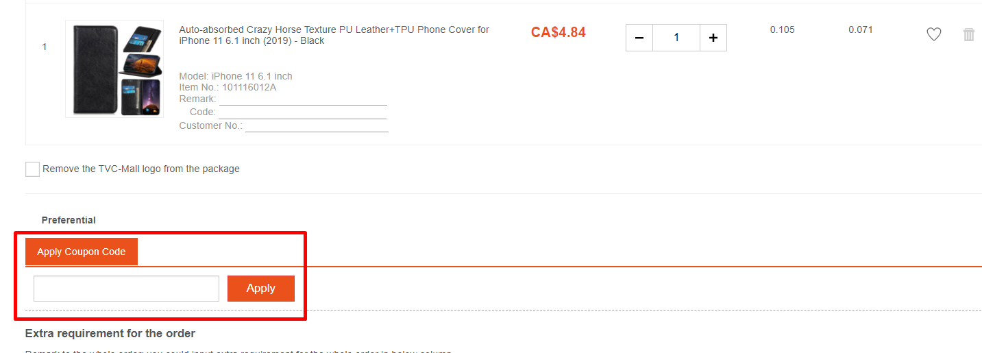 How do I use my TVC-MALL coupon code?