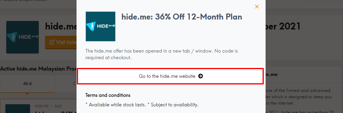Hide.me coup lc my