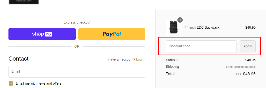 How do I use my Cargo Works discount code?