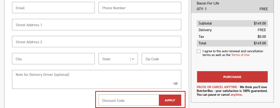 How do I use my ButcherBox discount code?
