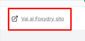collegamento diretto al sito ufficiale Foxydry dove poter applicare un codice sconto Foxydry