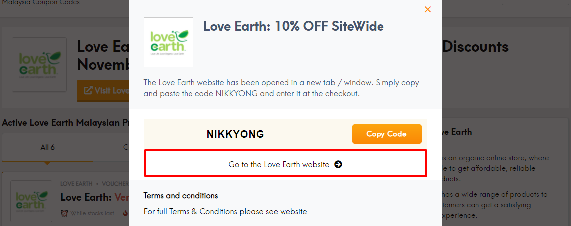 Love earth coup lc my