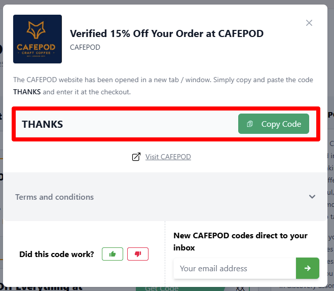 Copy your code