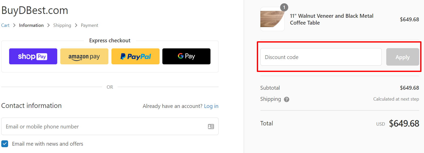 How do I use my BuyDBest discount code?
