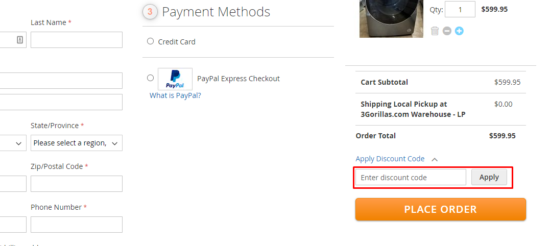 How do I use my 3Gorillas.com discount code?