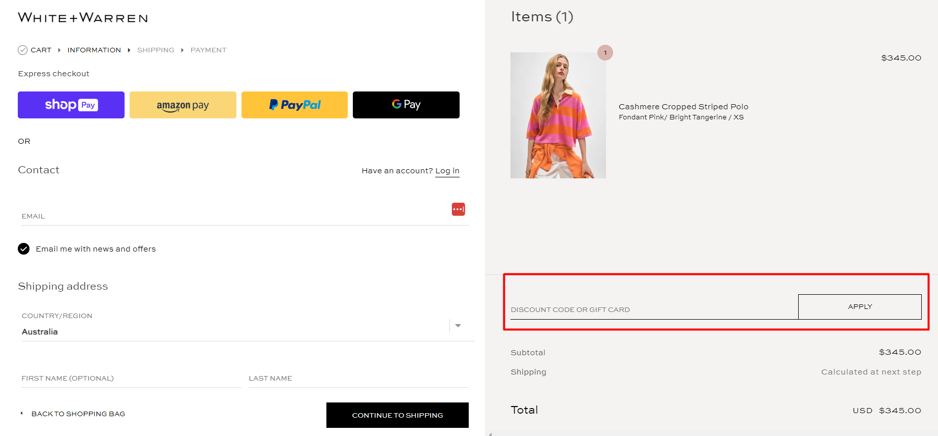 How do I use my White and Warren coupon code?