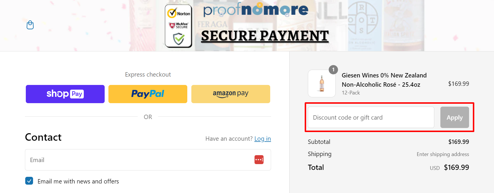 How do I use my ProofNoMore discount code?