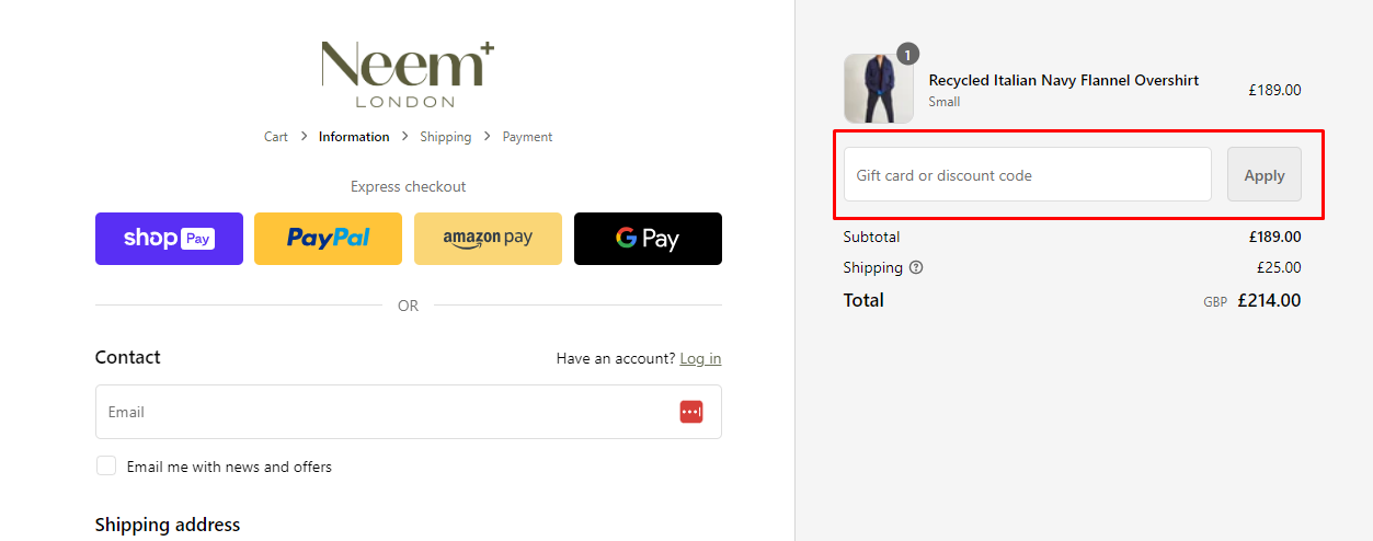 About Neem London Homepage